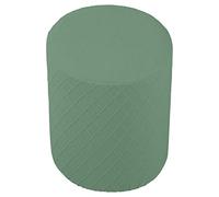 Llazsybz Housse Extensible pour Pouf, Housse Ronde épaisse en Polyester pour Pouf de Salon, Compatible avec Les Poufs d'un Diamètre de 1,7 à 3 Cm, Vert