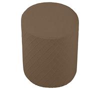 Llazsybz Housse Extensible pour Pouf, Housse Ronde épaisse en Polyester pour Pouf de Salon, Compatible avec Les Poufs d'un Diamètre de 1,7 à 3 Cm, Brun