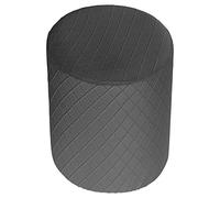 Llazsybz Housse Extensible pour Pouf, Housse Ronde épaisse en Polyester pour Pouf de Salon, Compatible avec Les Poufs d'un Diamètre de 1,7 à 3 Cm, Gris