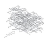 Llazsybz Lot de 200 Pinces Crocodiles Transparentes, 38/40 Mm, pour Chemises, Vêtements, Manteaux, Soutiens-Gorge, Etc, Carré Denté 40mm