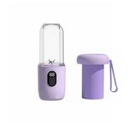 Llazsybz Mixeur Portable Usb Blender Mini Mixeur Portable Extracteur de Jus Électrique de avec Affichage de Durée et Sécurité d'Installation Convient au Sport Bureau Plein Air Trajets, Violet