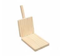 Llazsybz Moule en Acier Inoxydable Presse à Pâte avec Manche en Bois Ergonomique Surface Hygiénique Fonction Pressage Convient pour Familles Cuisine Maison, Xl, Bois