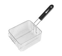 Llazsybz Panier à Frites En Acier Inoxydable à Suspendre, Panier à Frites Multi-usages, Panier de Service à Friture pour Barbecue de Café, 20 cm x 17,2 cm x 10,5 cm