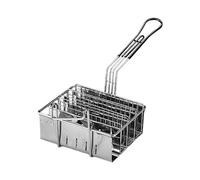 Llazsybz Panier à Tacos, Panier à Friteuse, avec Poignée, Panier à Tacos pour Friteuse, pour La Maison et La Cuisine, 4 grilles