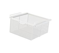 Llazsybz Panier Coulissant Suspendu pour Tiroir, Coulissant sous étagère, Organiseur de Tiroir, Support de Placard pour Chambre à Coucher, Comptoir, Armoire, G, Blanc