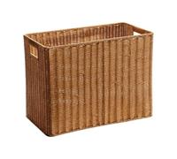 Llazsybz Panier En Rotin Imitation, Panier à Journaux, Panier à Linge, Panier de Rangement pour Tapis de et de Gym, Panier pour Appartement, S