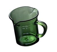 Llazsybz Pichet En Verre avec Double Graduation pour Boissons Chaudes et Froides, Vert