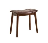 Llazsybz Pieds en Bois Résistant | Aise Rembrrée Caonnée, Design Compact Bas, Banc, pr Entrée, Café