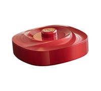 Llazsybz Plateau de Service avec Séparateurs et Couvercle, Boîte de Conservation, Plateau Apéritif Rouge, Plateau de Grignotages pour Le Nouvel An, Biscuits, N, couche unique