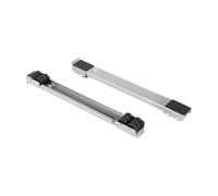 Llazsybz pour Lave-linge, Sèche-linge et Réfrigérateur, Base Mobile à Roulettes, Réglable et Robuste pour Meubles, Gris