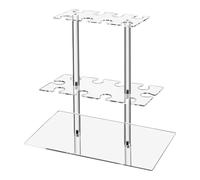 Llazsybz Présentoir à Verres à Pied Suspendu, Support pour Flûtes à Champagne avec Plusieurs Niveaux Amovibles En Acrylique pour Accessoires de Festivals et de, Style A