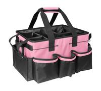 Llazsybz Sac de Rangement avec Poignée, étanche, pour L'entretien Professionnel de La Voiture, 37 X 23,5 X 26 Cm, Indéchirable, avec Sangle, Rose