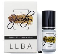 LLBA colle à cils pour professionnels - Colle Noir | Plusieurs choix pour le temps de séchage 0,5 à 3 Secondes | 5mL | Colle extra forte pour extensions de cils | Tenue 7-8 Semaines (Speedy)