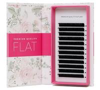 LLBA Extension de cils ellipses - Mixte 8-15mm Extension de cils plats légers | Cils individuels utilisation professionnelle | Faux cils en faux vison noir