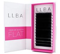 LLBA Extension de cils ellipses - Mixte 8-15mm Extension de cils plats légers | Cils individuels utilisation professionnelle | Faux cils en faux vison noir