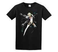 Llbang Blazblue Cross Tag Battle Aegis Unisex 100% Cotton Short-Sleeve T-Shirts Black XL