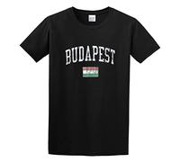 Llbang Budapest Hungary Vintage s Design Flag O-Neck 100% Cotton Short Sleeve Unisex T-Shirt XXXL