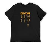 Llbang Devops The Real Definition of Devops O-Neck 100% Cotton Short Sleeve Unisex T-Shirt XL