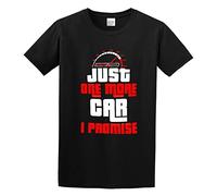Llbang Just One More Car I Promise Vintage Gift Unisex 100% Cotton Short-Sleeve T-Shirts Black M