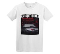 Llbang Knight Rider Kitt Retro TV Hasselhoff Eighties T-Shirt White M