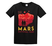 Llbang Mars National Park Unisex 100% Cotton Short-Sleeve T-Shirts Black M