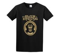 Llbang The Black Eyed Peas Monkey O-Neck 100% Cotton Short Sleeve Unisex T-Shirt S