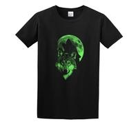 Llbang Wolf Glow in The Dark Howl Moon Native Cotton O-Neck 100% Cotton Short Sleeve Unisex T-Shirt S