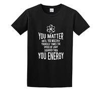 Llbang You Matter Multiply Yourself Times Speed You Energy Unisex 100% Cotton Short-Sleeve T-Shirts Black XXL