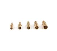 LLBOGRGGN 1pc 4 5 6 8 10 12 14 19 25mm Brass Pneumatic Tower Pipe Fittings Straight Through Reducer Oil Water Gas (10mm to 8mm)