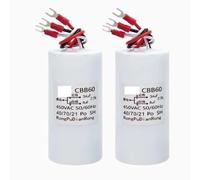LLBOGRGGN 1pc CBB60 34UF+8UF Three wire Dual Capacitor 450V Capacitor