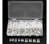 LLBOGRGGN Assortiment de 450 cosses à isolées for fils électriques, 2,8/4,8/6,3 mm, femelles et mâles