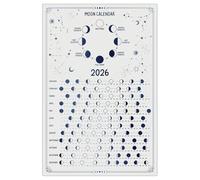 LLBOGRGGN Celestial Events 2026 Poster - Moon Phases, Solar & Lunar Eclipses Chart, Mystical Astronomy Wall Art Gift for Stargazers, Witches, and Space Lovers(Framed,16x24inch(40x60cm))