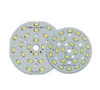 LLBOGRGGN Indoor Lighting 10pcs/lot DC36-39V 12W LED Chip SMD 5730 Constant Current 280-300mA Input Light Bead with Aluminum Plate Base 58mm 78mm for LED Lamp Bulb(Color:Warm White,Size:12W 58mm)
