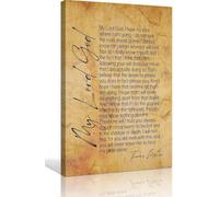 LLBOGRGGN Inspired Prayer Wall Art - Featuring a Thomas Merton Quote, Spiritual Canvas Print for Living Room or Meditation Space(Unframed,12x18inch(30x45cm))