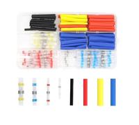 LLBOGRGGN Kit de 135 gaines thermorétractables isolées à souder, cosses bout à bout, connecteurs de fils électriques, assortiment