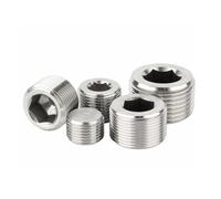 LLBOGRGGN Lot de 10 douilles à tête hexagonale interne à tête fraisée en acier inoxydable 304, métriques, mâles, M10 x 1,5