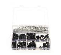 LLBOGRGGN Lot de 520 connecteurs de fils, boîtier de broches de cavalier, embase à avec crochet, kit de 40 jeux mâles et femelles XHPX 2/3/4/5J 2,54 mm