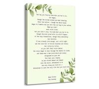 LLBOGRGGN Mary Oliver Poetry Poster - Featuring “The Journey”, Minimalist Text Art for a Serene Bedroom, Home Library or Counselor Office(Unframed,16x24inch(40x60cm))