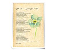 LLBOGRGGN Memorial Poster, Comforting Poem Art Print in Art Deco Design, Wall Decor for Bereavement, Thoughtful Sympathy Gift for Her or Him(Framed,12x18inch(30x45cm))