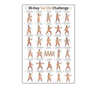 LLBOGRGGN Mindful Tai Chi Walking Sequence Metal Sign For Fitness Corner Wall Decor Internal Martial Arts Instruction Poster Tin Plaque 8 X 12 inch