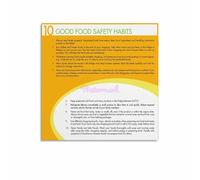 LLBOGRGGN The Essential Healthy Diet & Nutrition Guide Posters - Set of 6 Educational Wall-Art for Kitchen, Dining Room, Clinic or Home Decor(Framed,16x24inch(40x60cm))