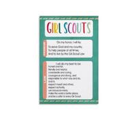 LLBOGRGGN The Pathfinder Code Metal Wall Sign Outdoor Ethics Promises Motivational Art for Young Adventurers Campers Bedroom Decor 8 X 12 inch