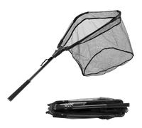 LLCJYYCY Épuisette de pêche avec poignée, épuisette de pêche avec poignée fixe, filet de pêche pliable pour un transport et un rangement faciles, filets de pêche pour poissons pour enfants