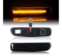 LLCTOOLS Clignotants latéraux à LED fumés pour Série 3 E46 Berline Touring année de construction 1998-2001 Noir