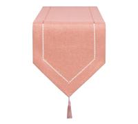 LLCUTESHOP Chemin de Table Orange 32 x 150 cm Moderne au Design Innovant Lin Couleur Pure Table Runner, Lavable de Bonne Qualité Chemin de Table épis de blé Design Restaurant Party Holiday Décoration