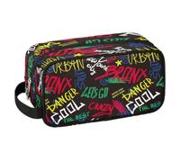 LLCXCSI Trousse de toilette de voyage pour garçons et enfants, kit Dopp étanche à suspendre pour homme, étui de transport Cool Switch compatible avec Nintendo Switch et console New Switch OLED, Jeux