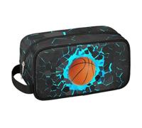 LLCXCSI Trousse de toilette de voyage pour garçons et enfants, kit Dopp étanche à suspendre pour homme, étui de transport Cool Switch compatible avec Nintendo Switch et console New Switch OLED, Ballon