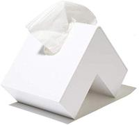 LLDKA Mouchoirs Porta pour Le Visage avec Le Cube de Kleenex aux Toilettes, Salle de Bains, Table de Chevet, Un Bureau de Bureau ou de Table Blanc,Blanc