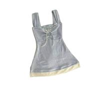 LLECDASEUI Y2k guépard Tops Emo Coquette Haut Court Grunge des années 2000 imprimé léopard Hauts à Bretelles Spaghetti (Ciel,S)