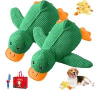 LLELEMAMO 2026 New Calming Duck Toy for Dogs, Calming Quack Duck Toys for Dogs Boredom, Soft Stuffed Pet Chew Toy, Bright Yellow Anxiety Dog Doll, for Indoor Puppy Small Dog (2B,S)